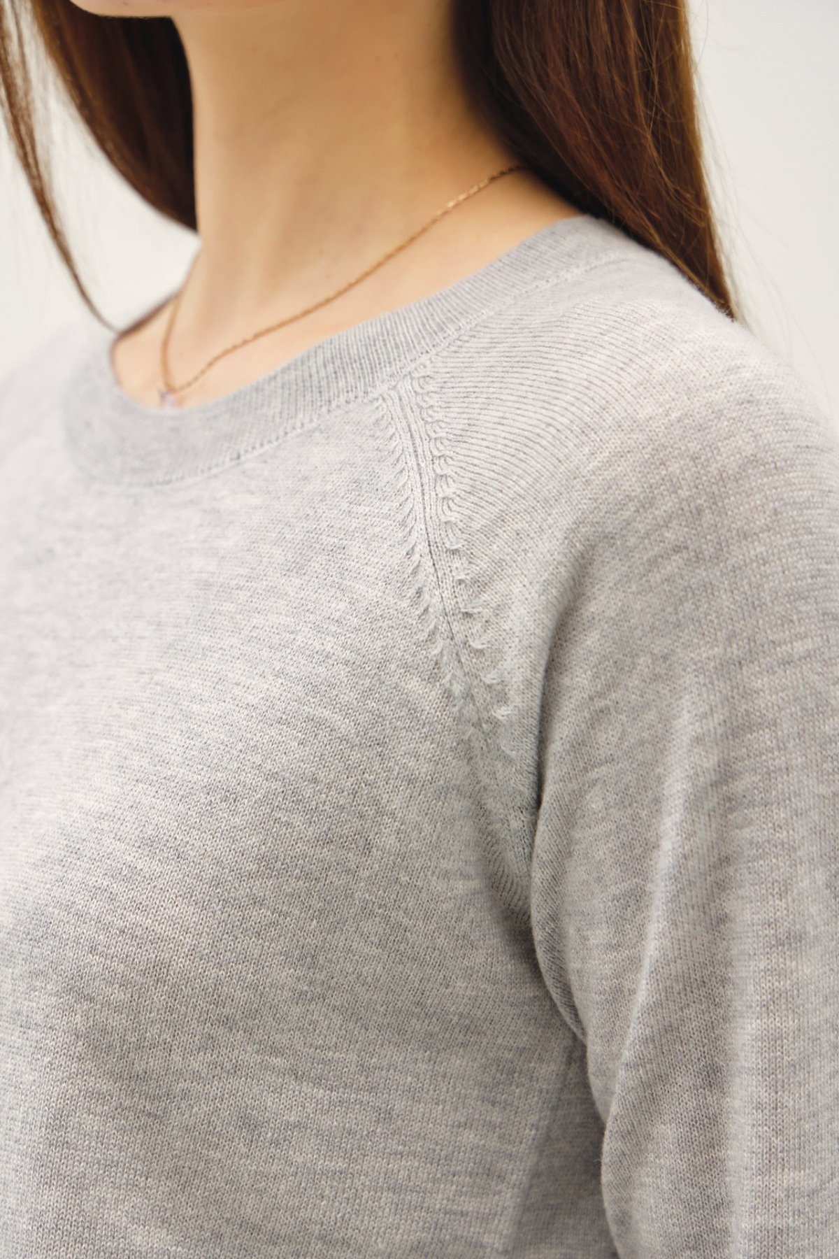 Wool Blended Raglan Sweater