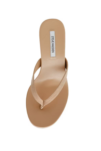 Suede Wedge Thong Sandal
