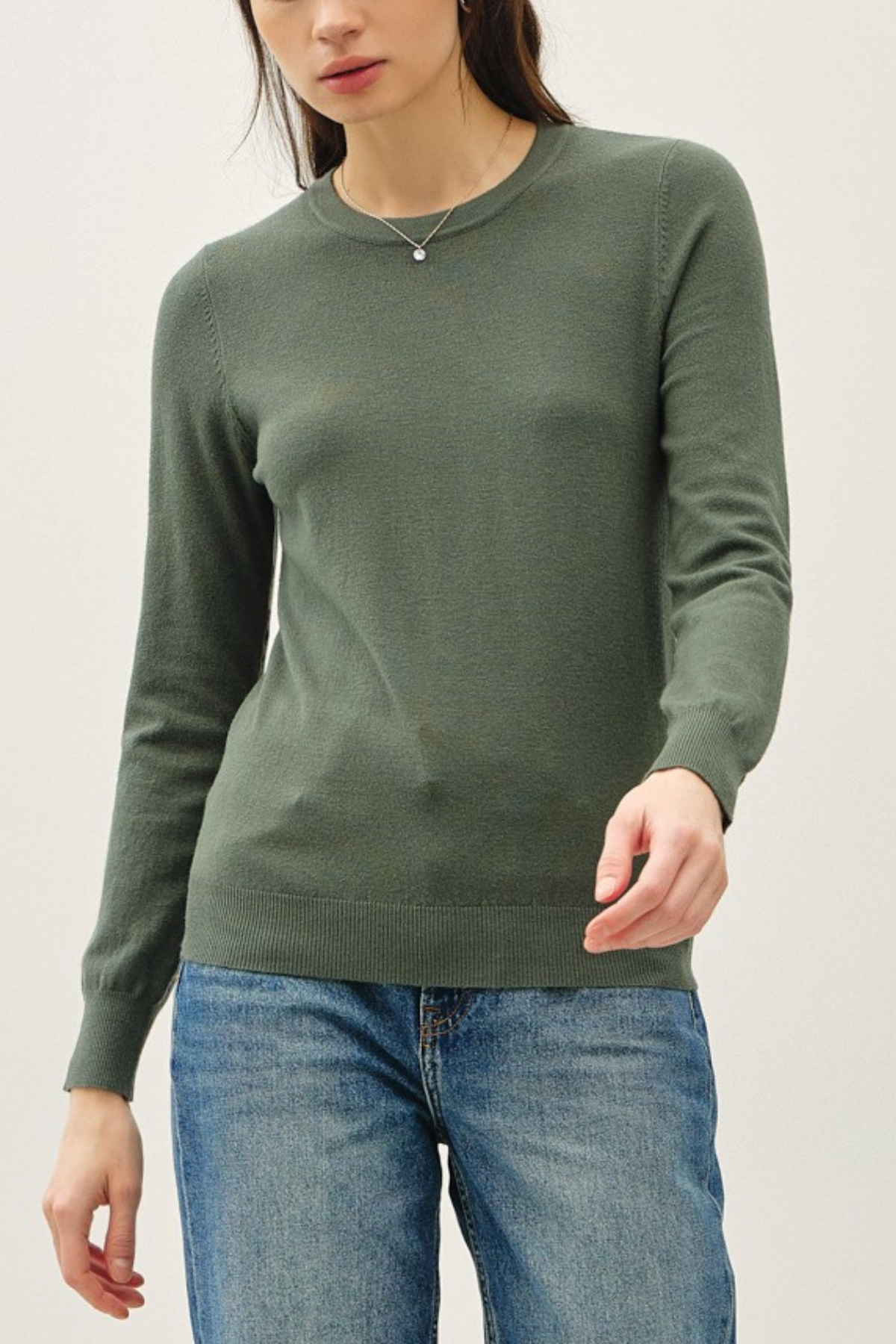 Crew Neck Knit Sweater