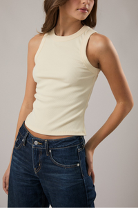 Sleeveless Rib Top
