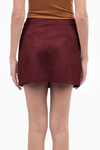 Faux Suede Mini Skirt