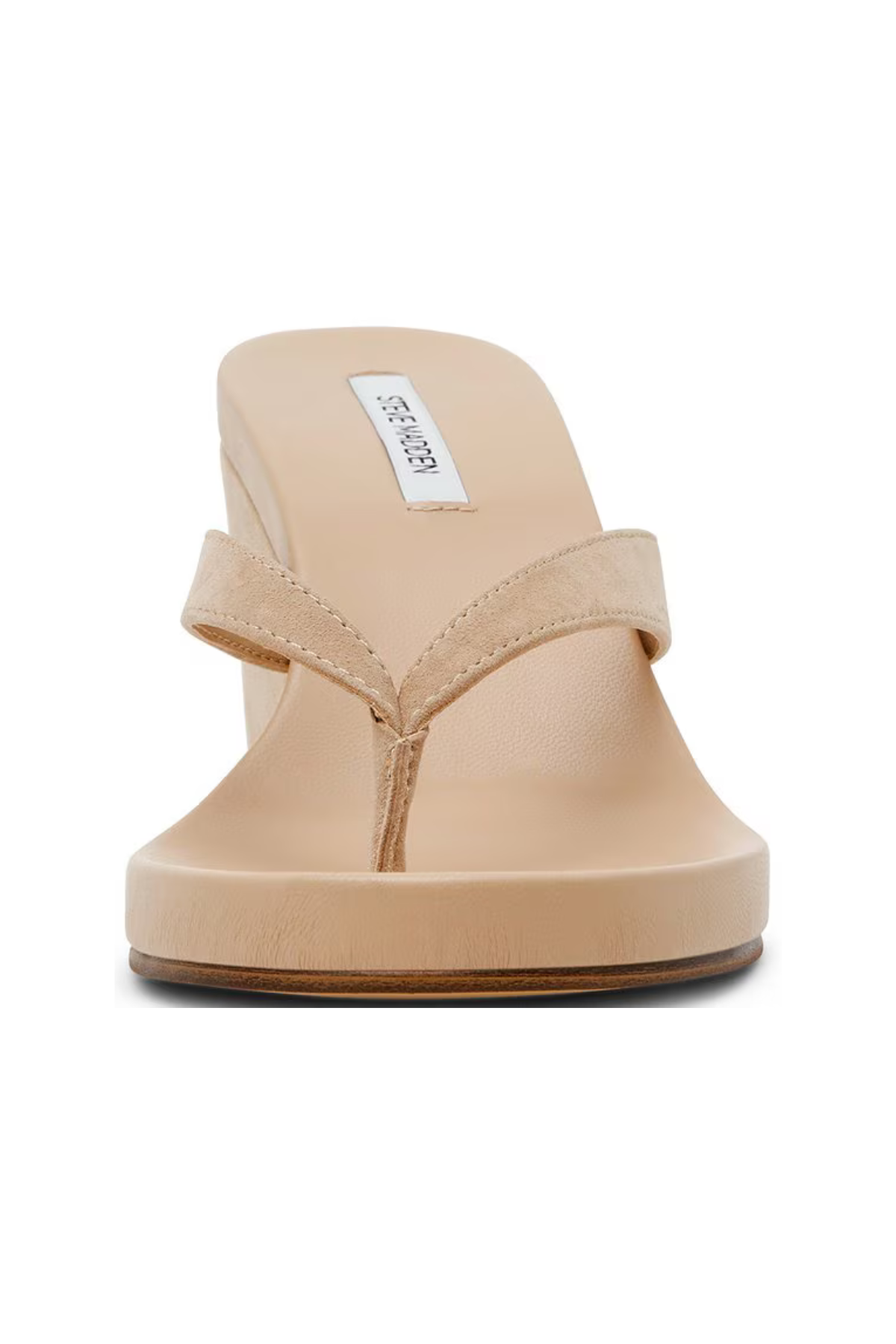 Suede Wedge Thong Sandal