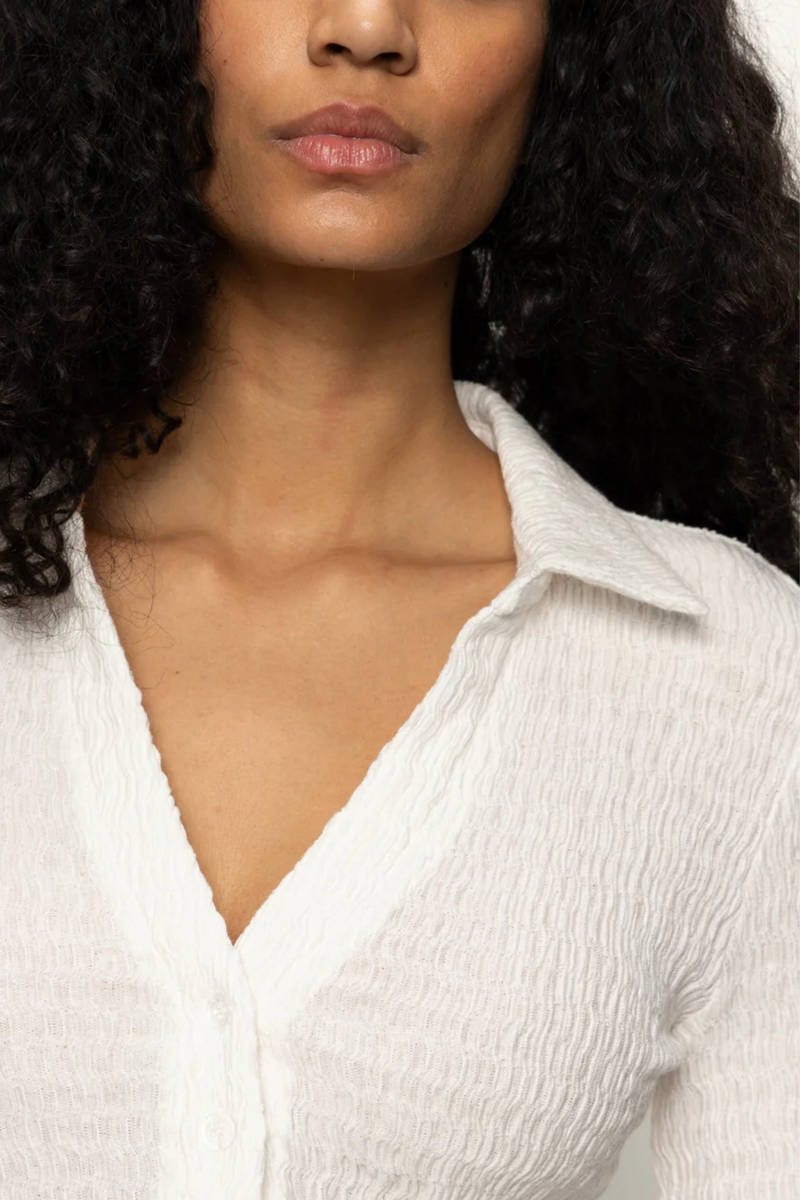 Sanctuary Long Sleeve Textured Top
