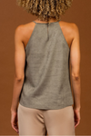 Round Neck Faux Suede Tank Top