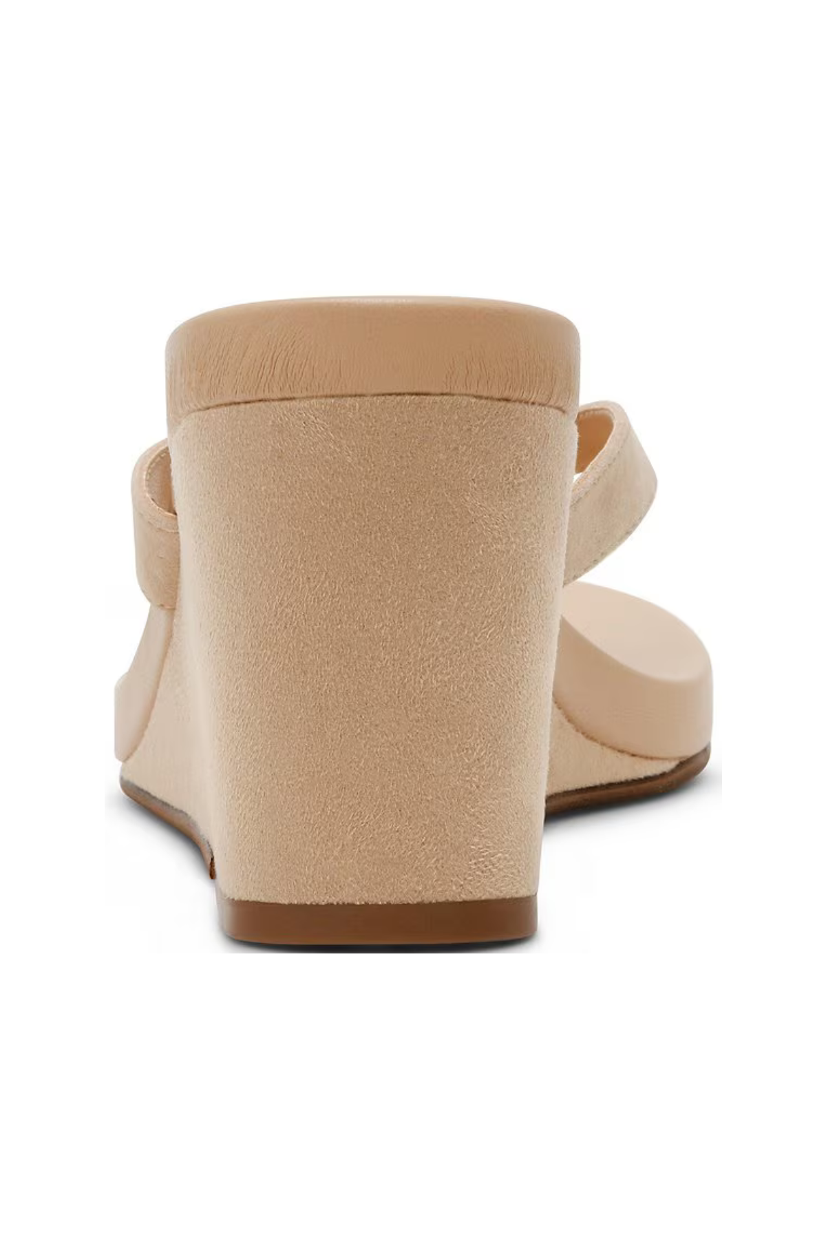 Suede Wedge Thong Sandal