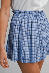 Plaid Pleated Skirt