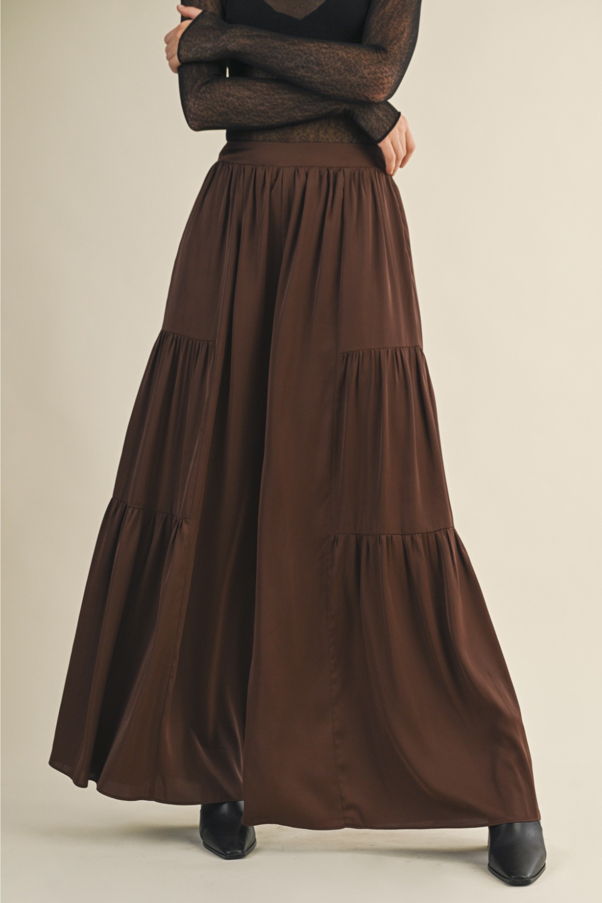 Wide Leg Ruffle Pant