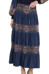Pleated Midi Skirt