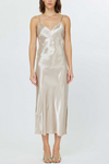 Pointelle Sweater & Satin Dress