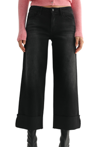 JBD Scissor Cuffed Slim Wide Leg