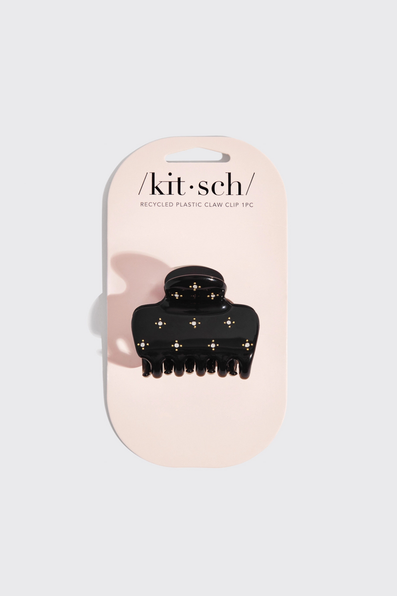 Rhinestoned Medium Puffy Claw Clip