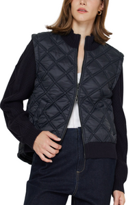 Quilted Sweater Jacket