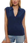 Michael Stars Faye Power Shoulder Polo