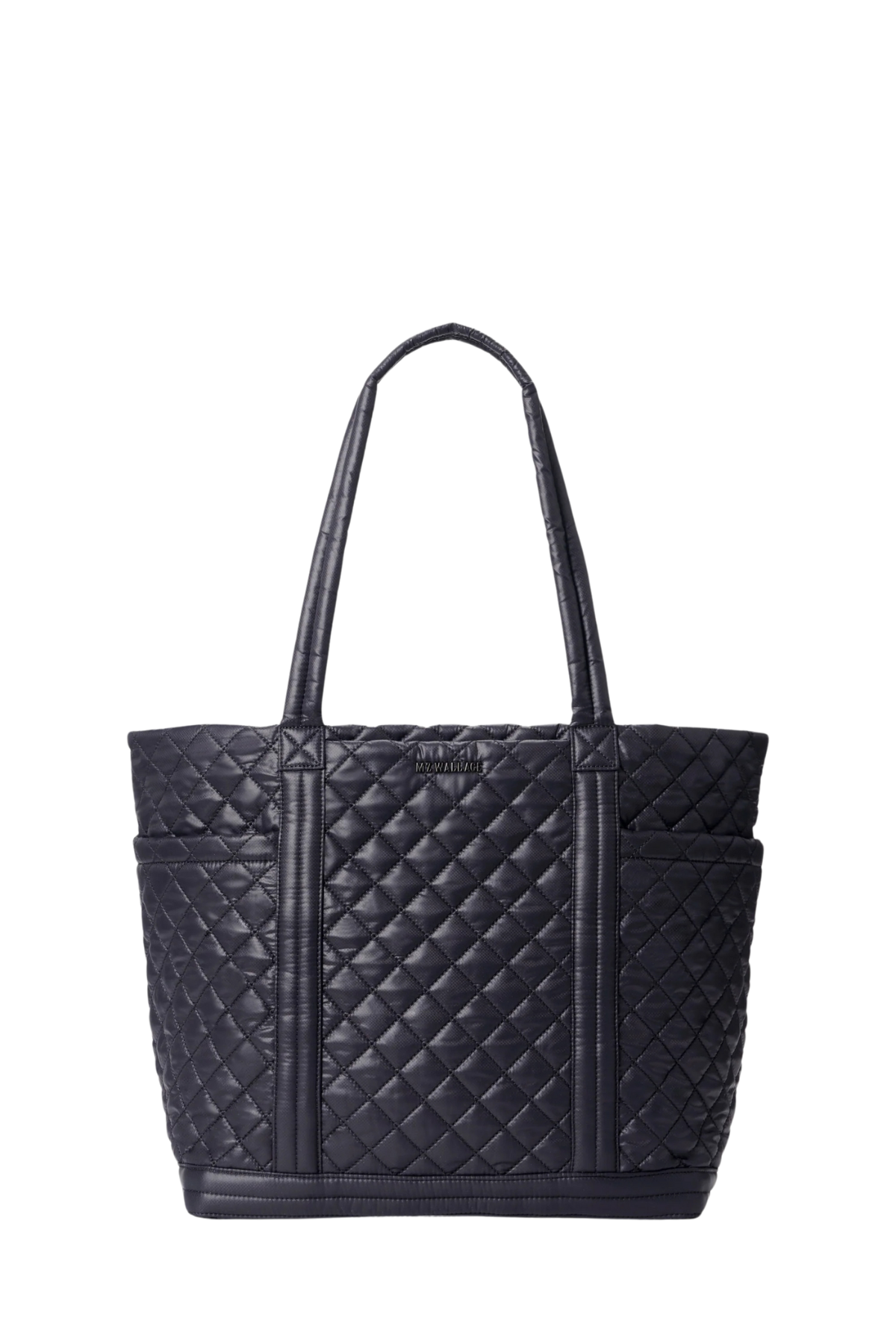 Large Vanity Quilted Makeup Bag in Black | MZ Wallace