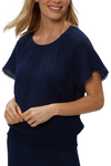 Michael Stars Freema Smocked Top