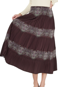 Pleated Midi Skirt