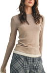 Layering Crew Neck Top