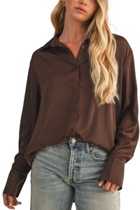 Silky Button Down Shirt