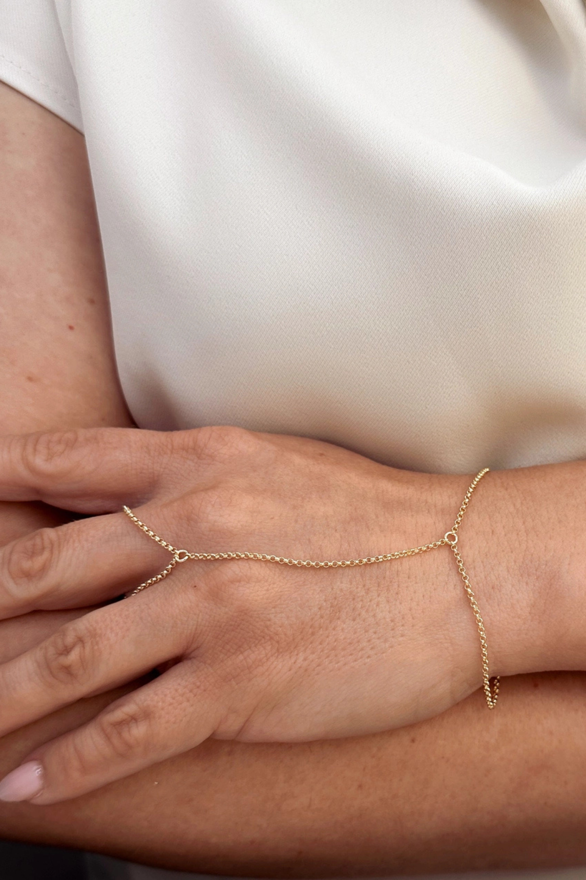 Plain Rolo Link Hand Chain