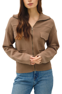 Zip Up Sweater Jacket