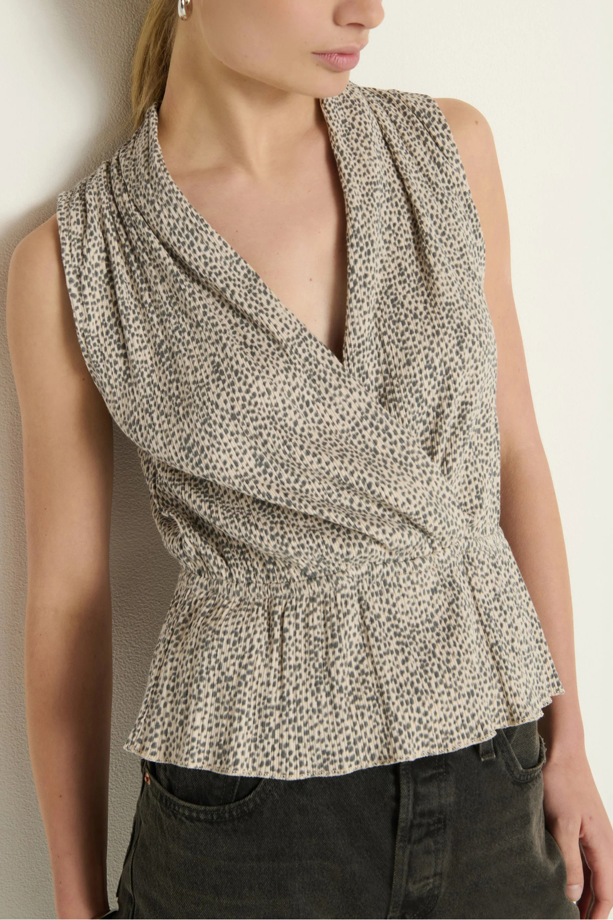 Nation Ltd Nina Wrap Front Top