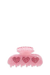 Pink Hearts Hair Clip