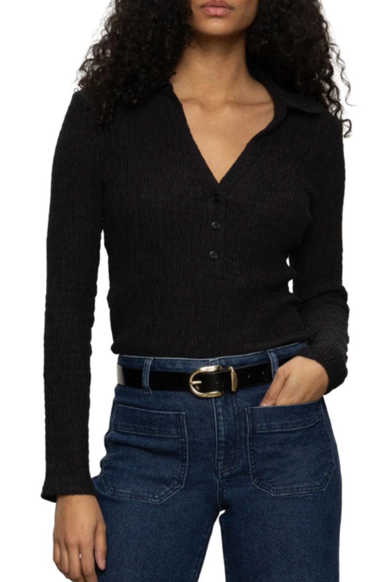 Sanctuary Long Sleeve Textured Top
