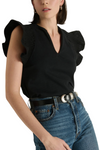 Christa Ruffle Top