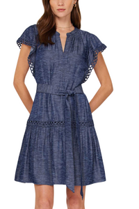 Embroidered Mini Dress