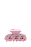 Pink Cherry Hair Clip