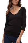 Michael Stars Angelina Shine V-Neck Tee