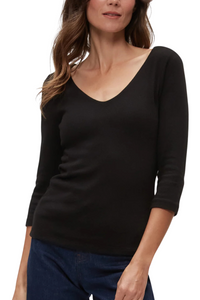 Michael Stars Angelina Shine V-Neck Tee