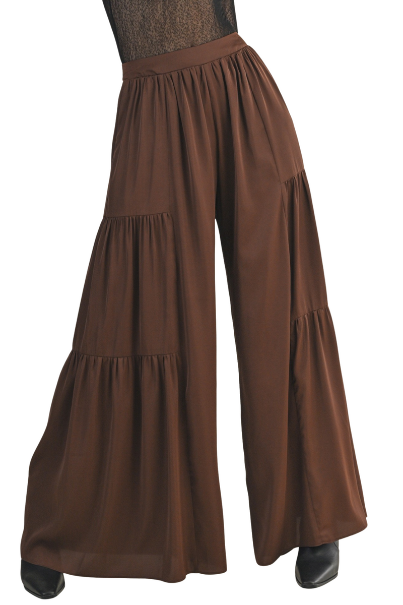 Wide Leg Ruffle Pant