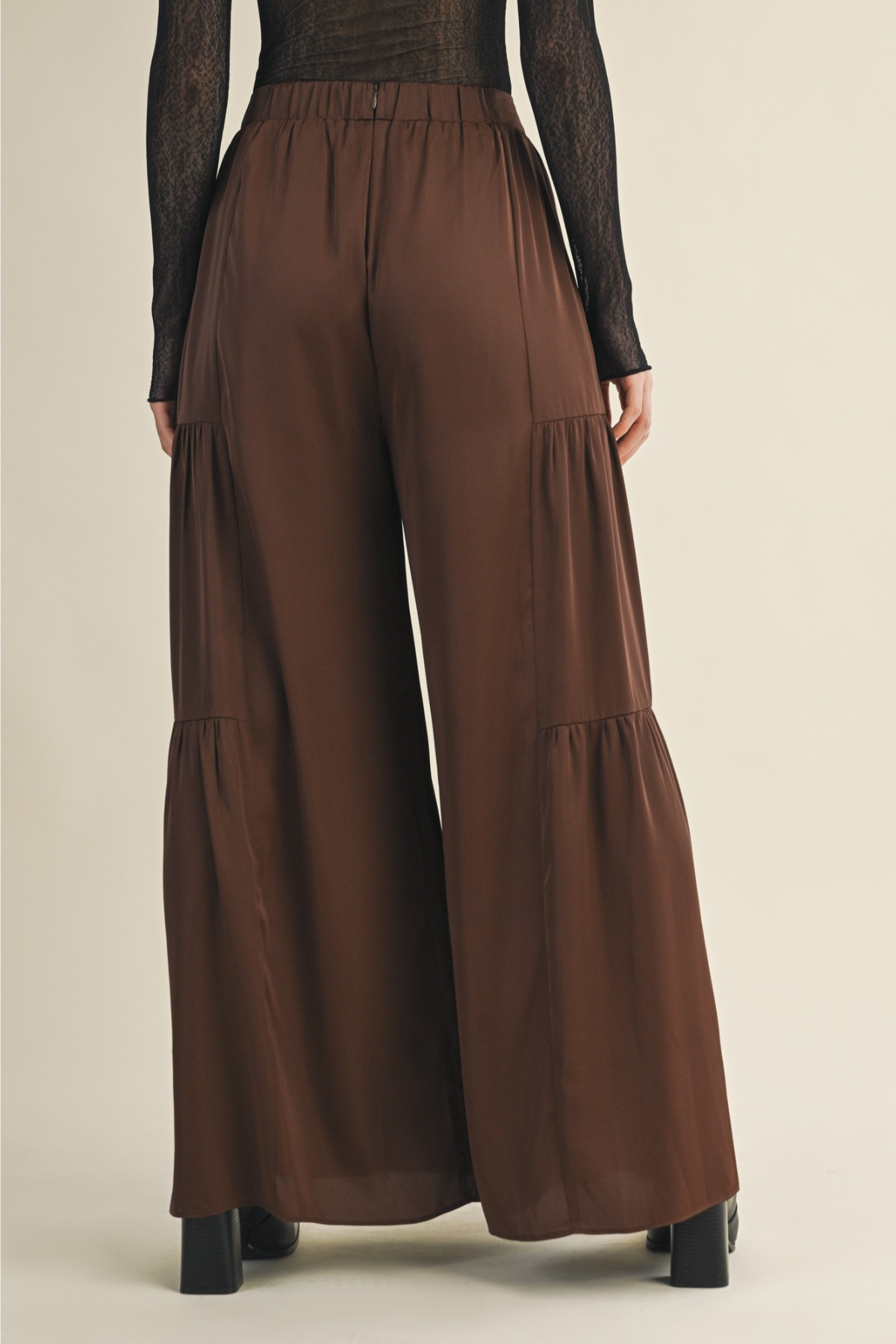 Wide Leg Ruffle Pant