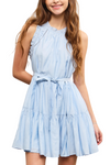 Ruffle Shirred Dress