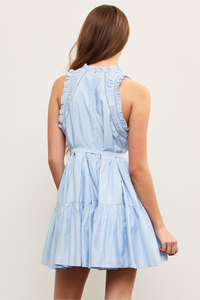 Ruffle Shirred Dress