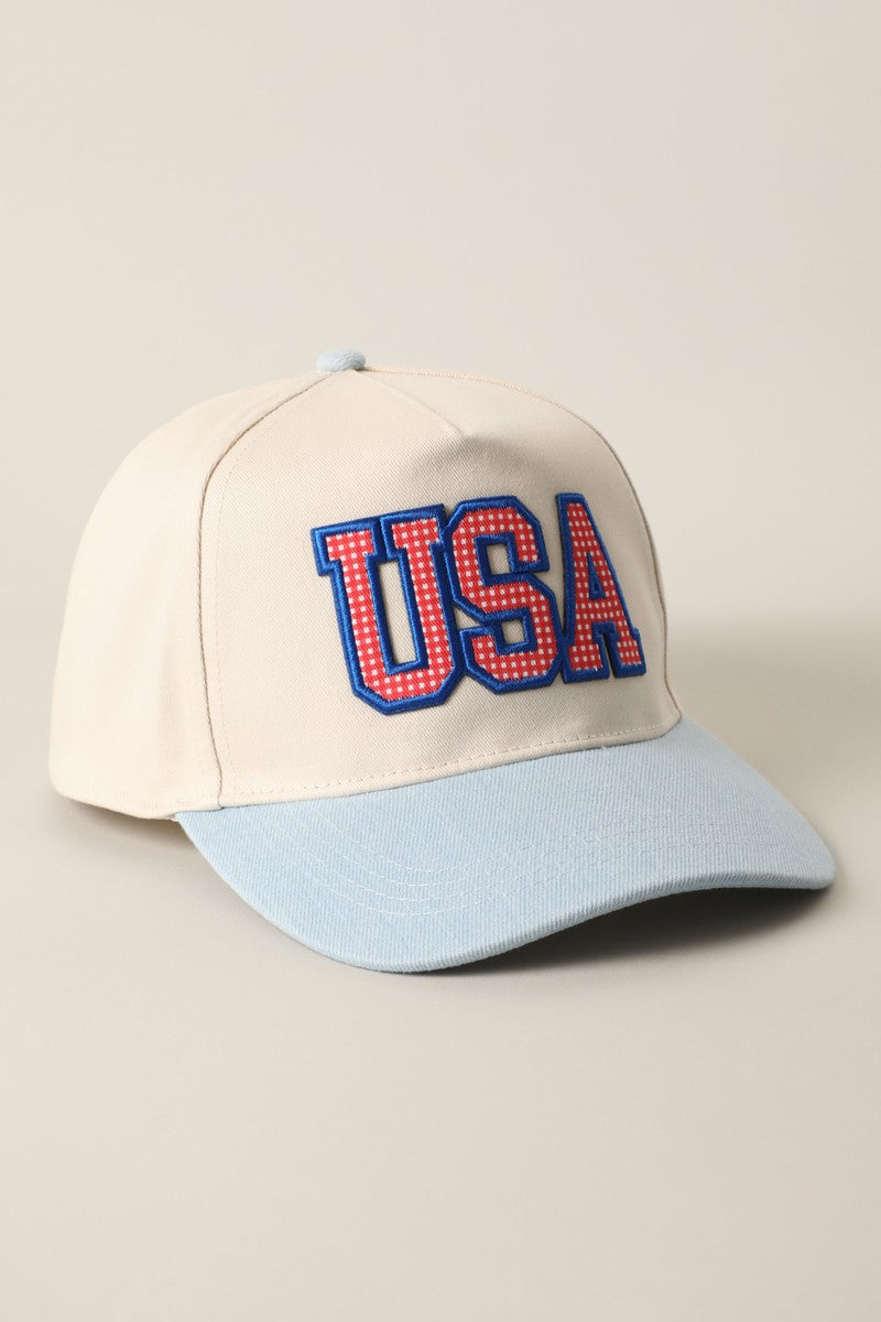 Usa Flag Patch Baseball Cap