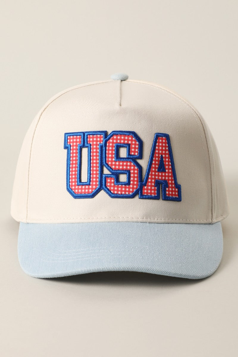 Usa Flag Patch Baseball Cap