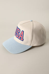 Usa Flag Patch Baseball Cap