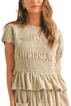 Smocking Detail Top