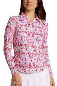 IBKUL Long Sleeve Mock Neck Top
