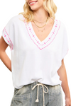 V-Neck Knit Top
