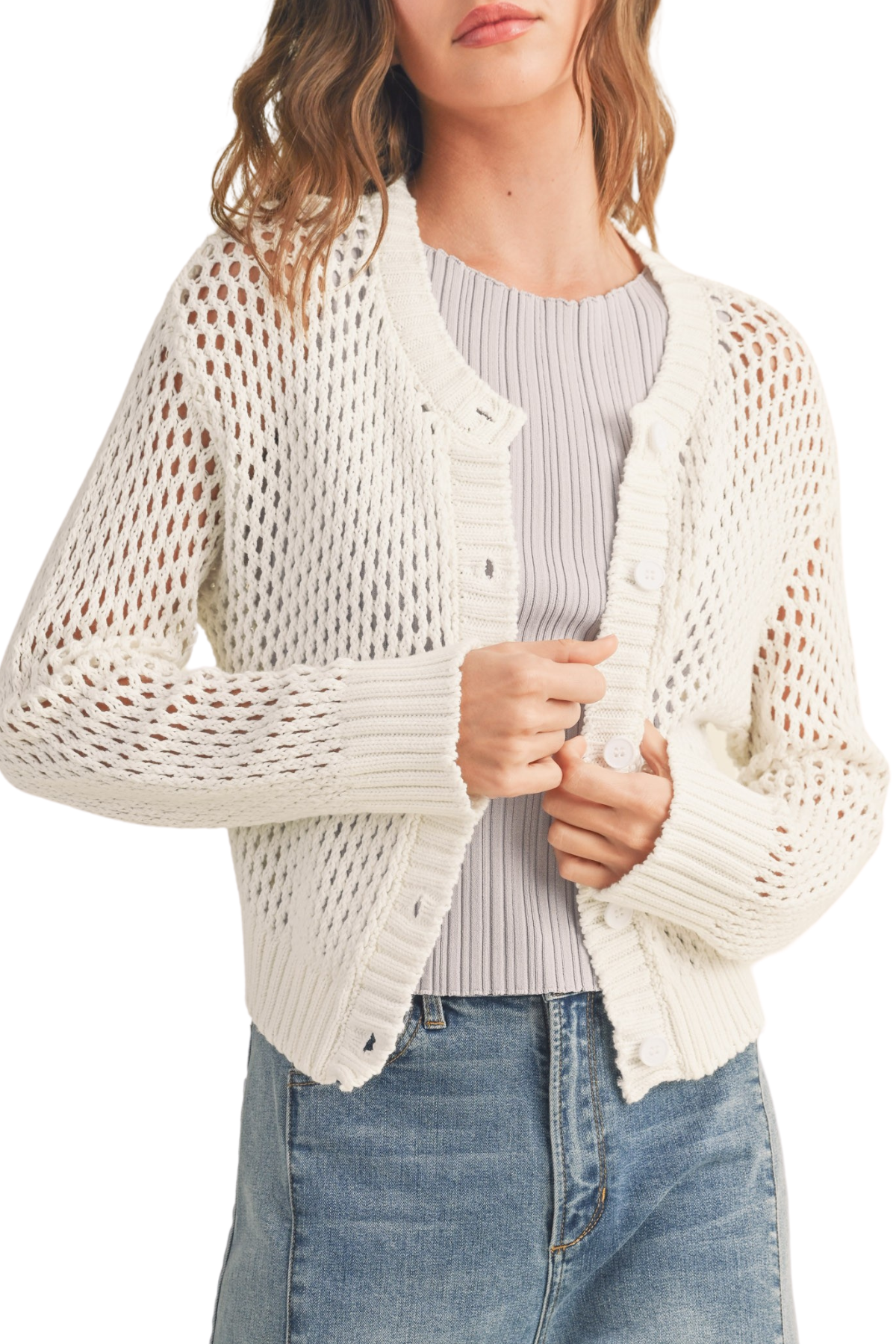 Crochet Knit Cardigan