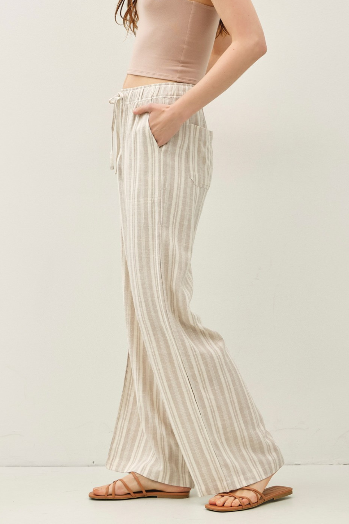 Lexi Ombre Striped Linen Pants