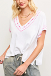 V-Neck Knit Top