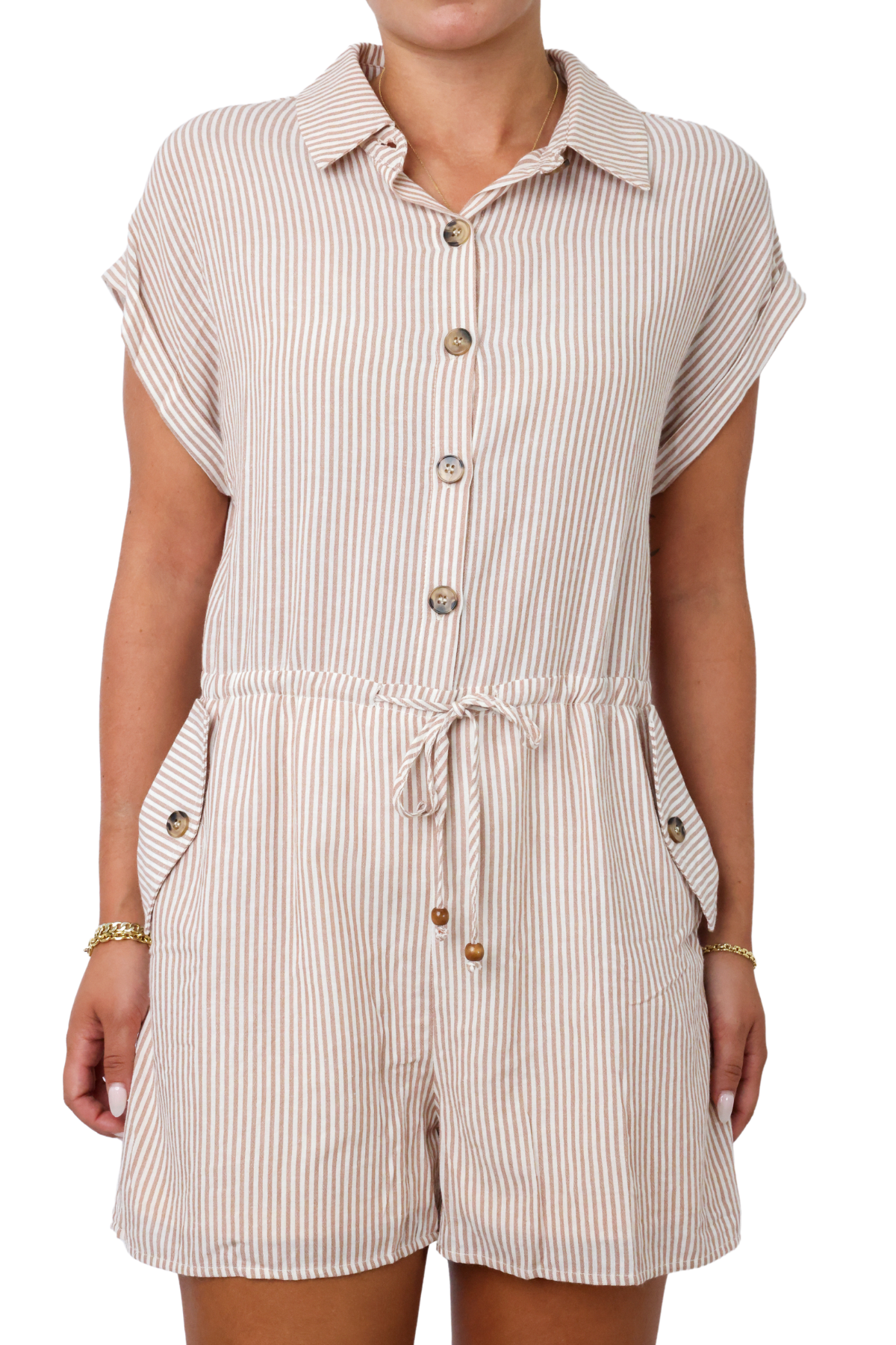 Dolman Button Down Romper