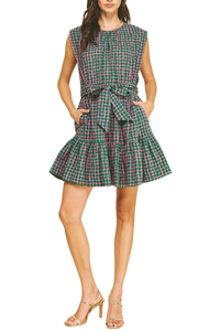 Polka Dot Tiered Mini Dress