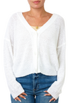 Button Down Cropped Cardigan