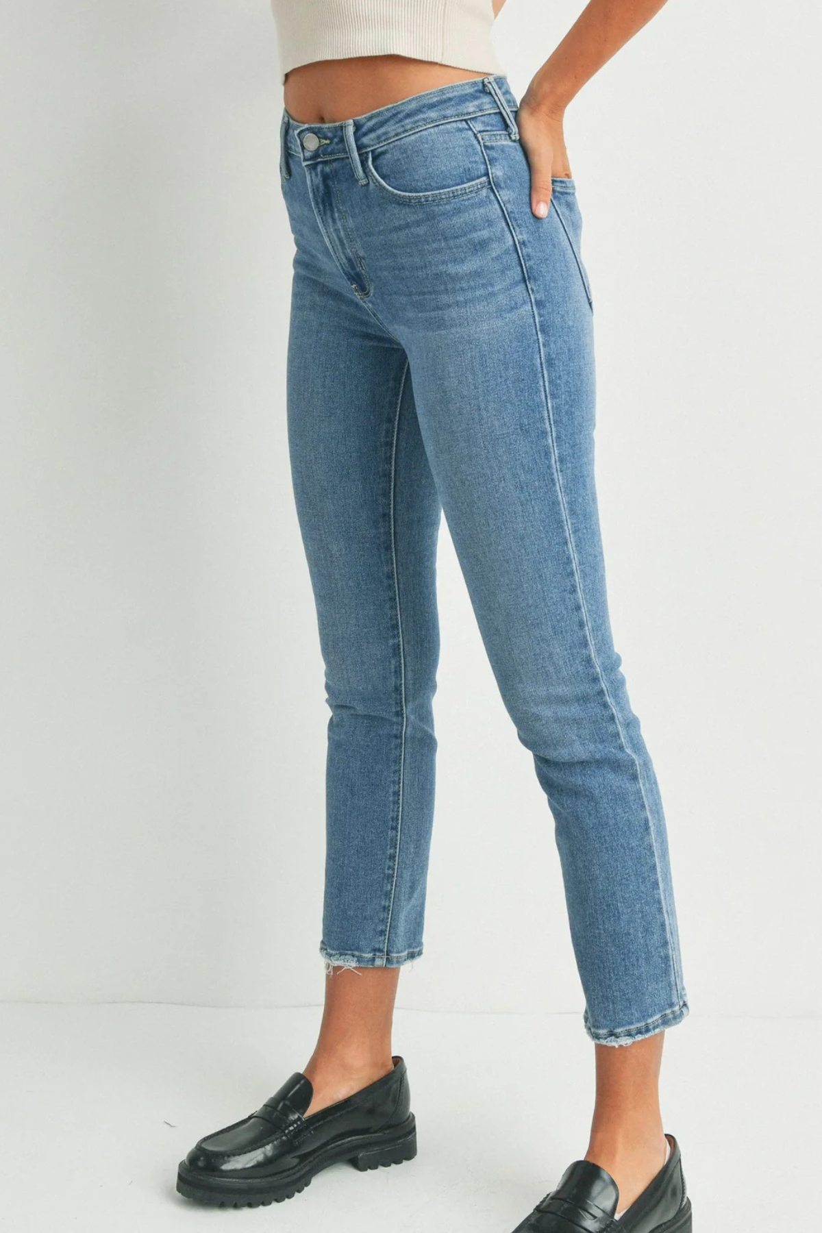 JBD Hem Distress Slim Straight