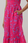 Sugar Lips Delina Floral Tiered Midi Dress